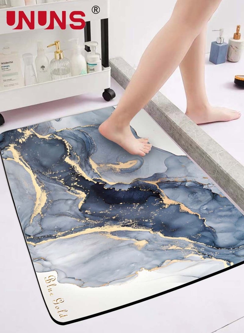 UNUNS Bath Mats For Bathroom,Fast Drying Bath Mat,Rubber Non-Slip Bottom,Super Absorbent Floor Mats,50x80cm - Image 4