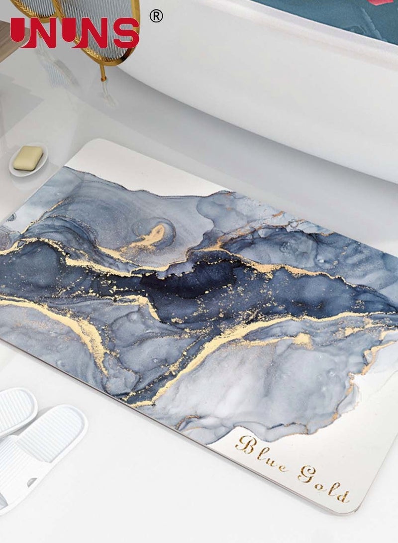 UNUNS Bath Mats For Bathroom,Fast Drying Bath Mat,Rubber Non-Slip Bottom,Super Absorbent Floor Mats,50x80cm - Image 1