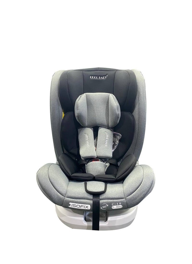 360-degree car seat, a car seat that includes all features for children, for boys and girls.