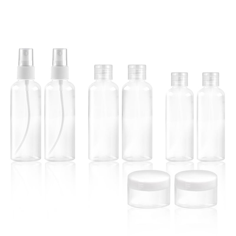 Ninsula 8Pcs Travel Bottles Set  Tsa Approved Travel Size Toiletries  Reusable Leak Proof Cosmetic Containers For Shampoo  Conditioner  Cream -Women Men Travel Essentials - Image 1