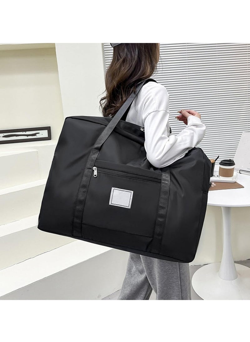 Large Moving Travel Storage Bag Large Capacity Travel Bag Clothes Storage Bag Hand Luggage Bag Moisture-proof Quilt Storage Bag (Dark Purple) - Image 3