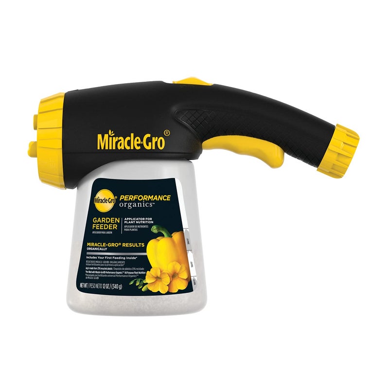 Miracle-Gro Performance Organics Garden Feeder, 12 oz. - Includes First Feeding of Miracle-Gro Performance Organics Plant Nutrition Inside - Feed Vegetables, Flowers and Herbs While Watering - Image 1