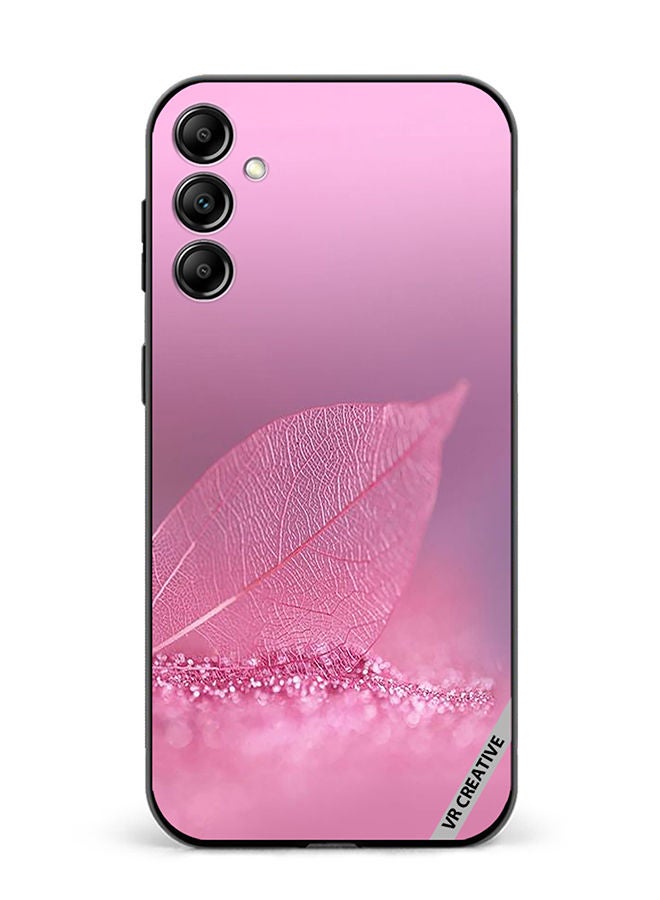 VR CREATIVE Protective Case Cover For Samsung Galaxy M14 Pink Leaf Design Multicolour - Image 1