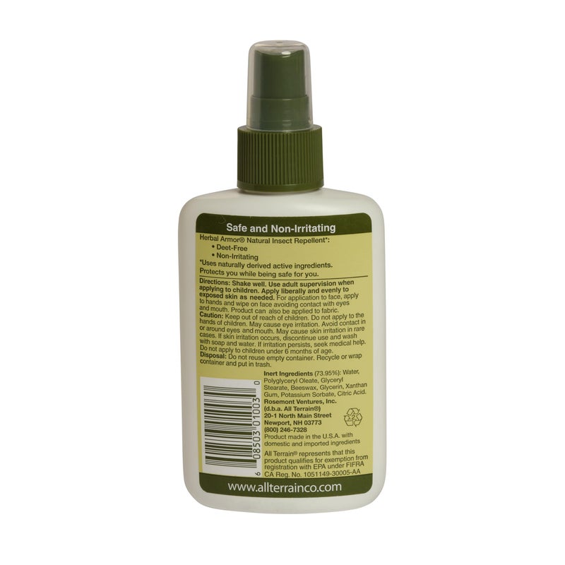 All Terrain Herbal Armor DEET-Free Pump Spray 4oz. Insect Repellent, Plant-Based and All-Natural Bug Repellent, Safe for Family and Pets, Mosquito and Bug Protection - Image 3