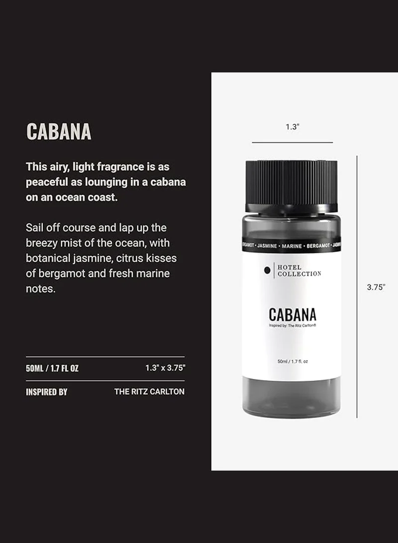 Hotel Collection Cabana Fragrance Oil Blend - Hotel Inspired for Luxury Essential Oil Diffusers - Aromatherapy Scent Diffuser Oil - Marine, Bergamot, and Jasmine
