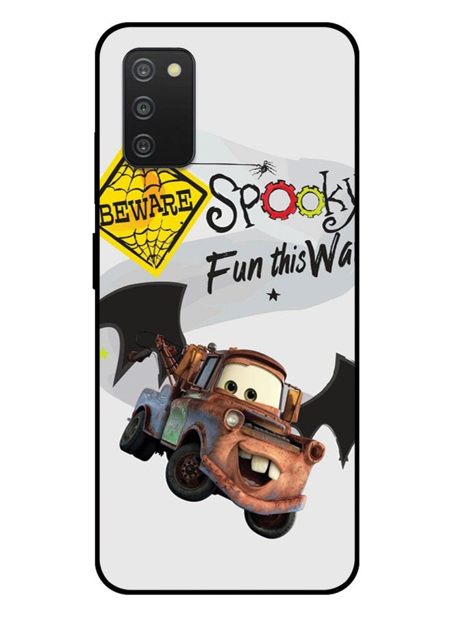 EYE CATCH Printed Protective Case Cover For Samsung Galaxy A03S -  Beware Spooky Fun This Way - Image 1