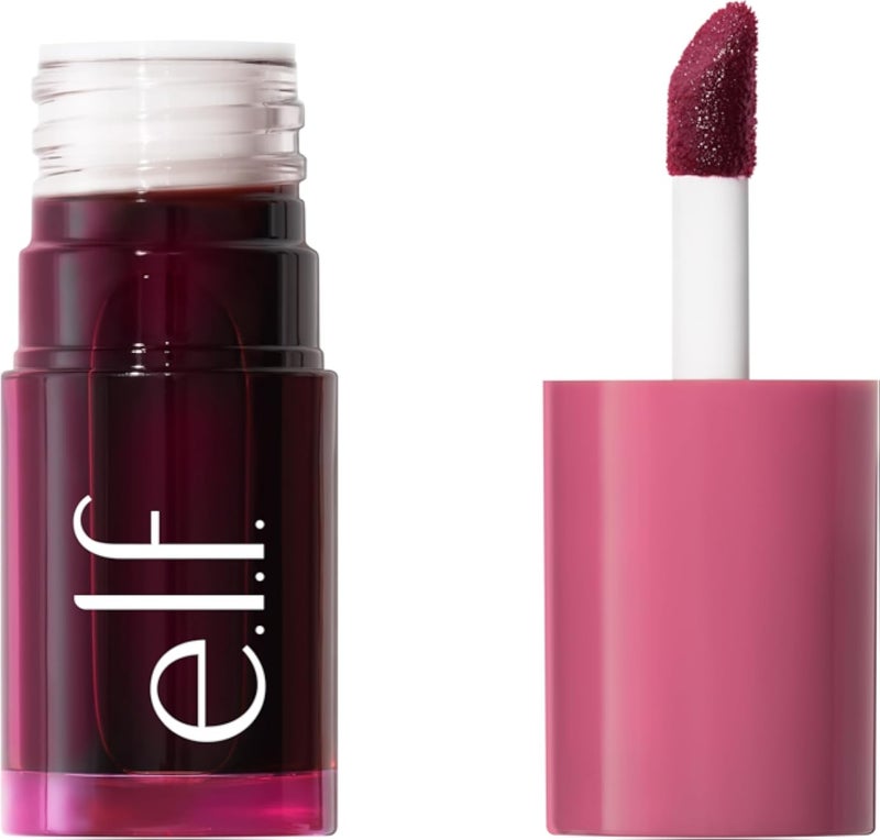 e.l.f. Sheer For It Blush Tint, Multi-Use, Long-Lasting Lip & Cheek Make-up, Creates a Natural Flush Finish, Vegan & Cruelty-Free, Plums Up