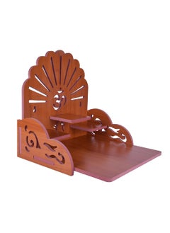 PRIMEFAIR PRIMEFAIR Handmade Beautiful Wooden TempleHome TemplePuja MandirWall Hanging and Table Top Home Mandir TempleHome Art Craft Engineered Wood Home Wall Temple BROWN398  - Image 5