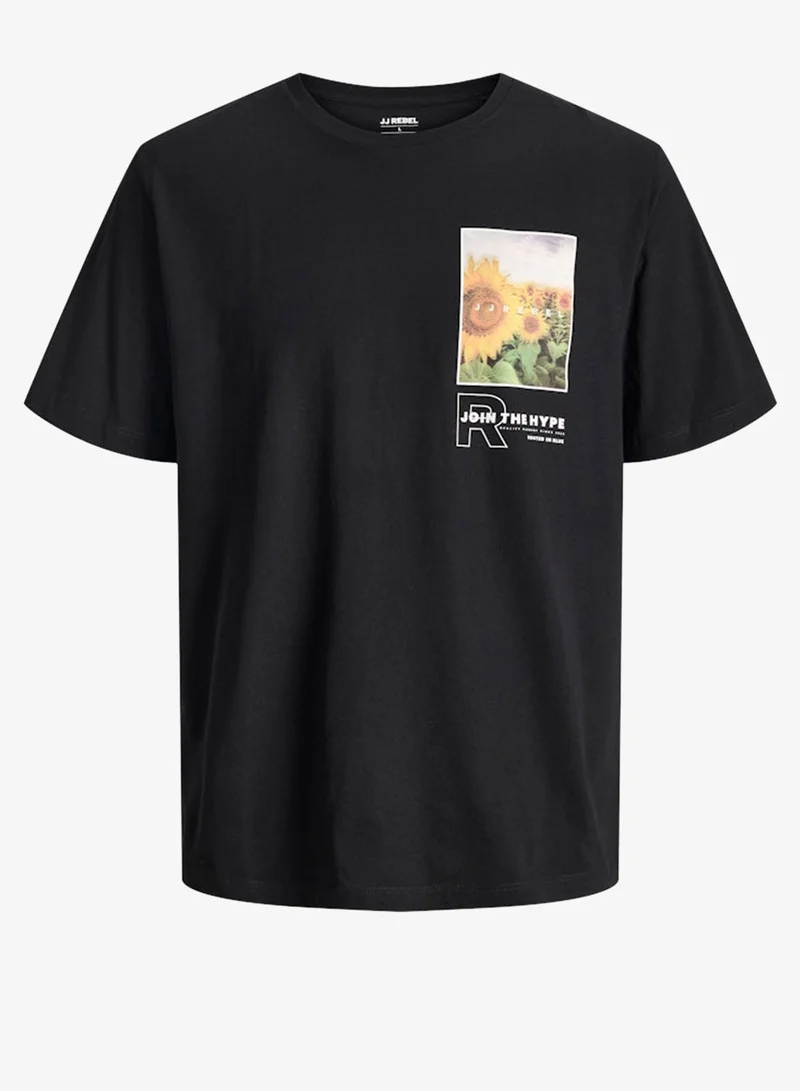 JJ Rebel  Essential Crew Neck T-Shirt for Men | Best Price UAE