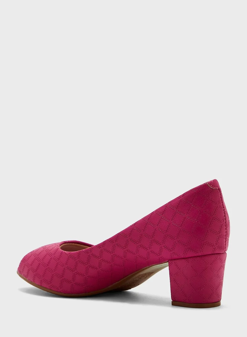 Beira Rio Peep Toe Low Heel Sandals