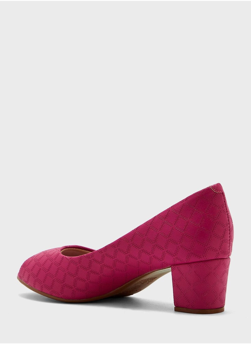 Beira Rio - Peep Toe Low Heel Sandals - Image 1