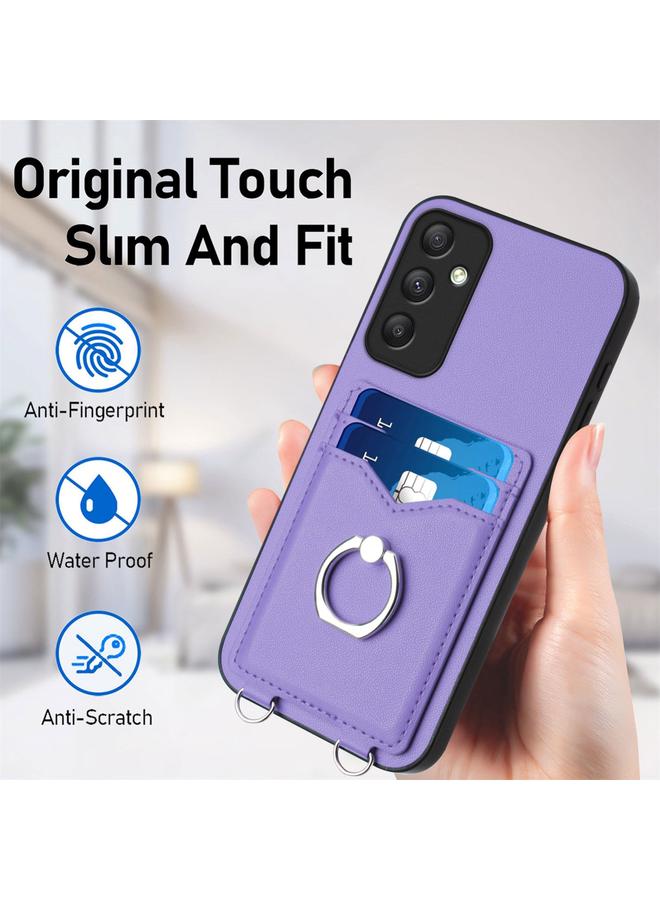 S-TOP Case For Samsung Galaxy A35 R20 Ring Card Holder Phone Case - Image 5