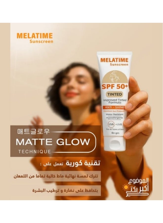Melatime tinted sunscreen 60gm - Image 2