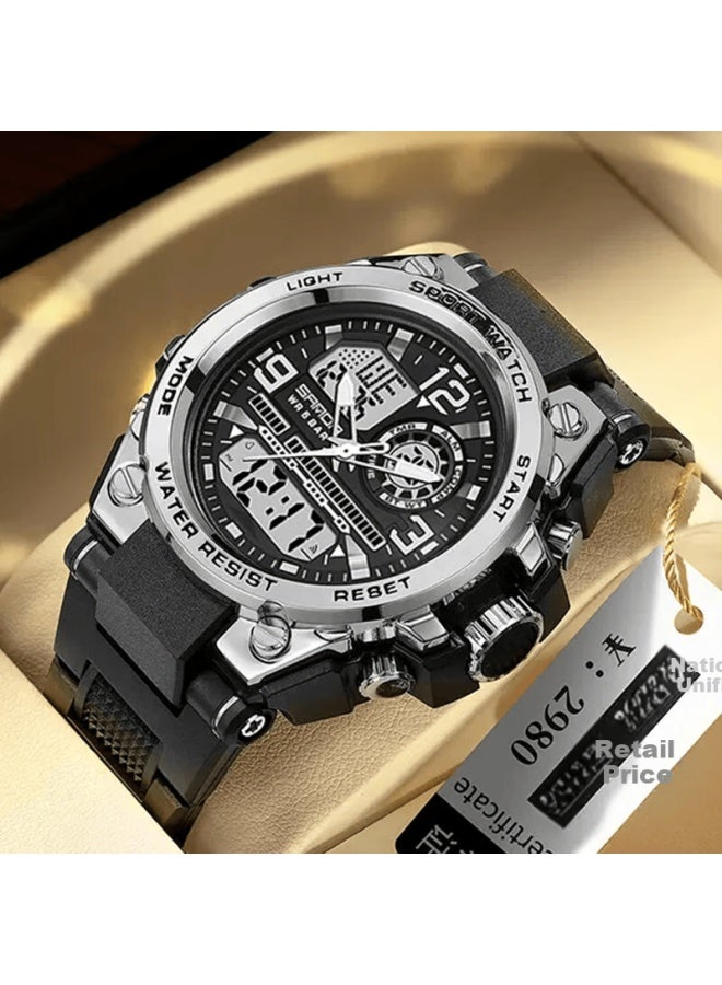 Sanda Electronic Watch For Men, Students, Sports, Waterproof, Luminous, For Middle And High School Students, Military Enlistment, Outdoor Timing Electronic Watch - Image 1