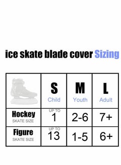 Y&D Ice Skate Blade Covers, Guards, Guards for Hockey Skates, Figure Skates and Skating Soakers Cover Blades Kids Youth Adult - Men Women Boys Girls M  - Image 2