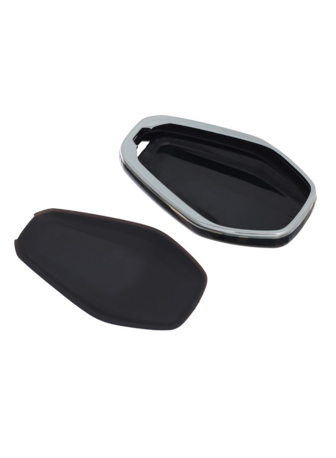 Generic Premium TPU Quality Silicone Key Car Cover – Durable, Flexible, and Scratch-Resistant Protection for Your Car Keys – Custom Fit Design for a Sleek Look – Compatible with All Jetour Models - Black Silver  - Image 3