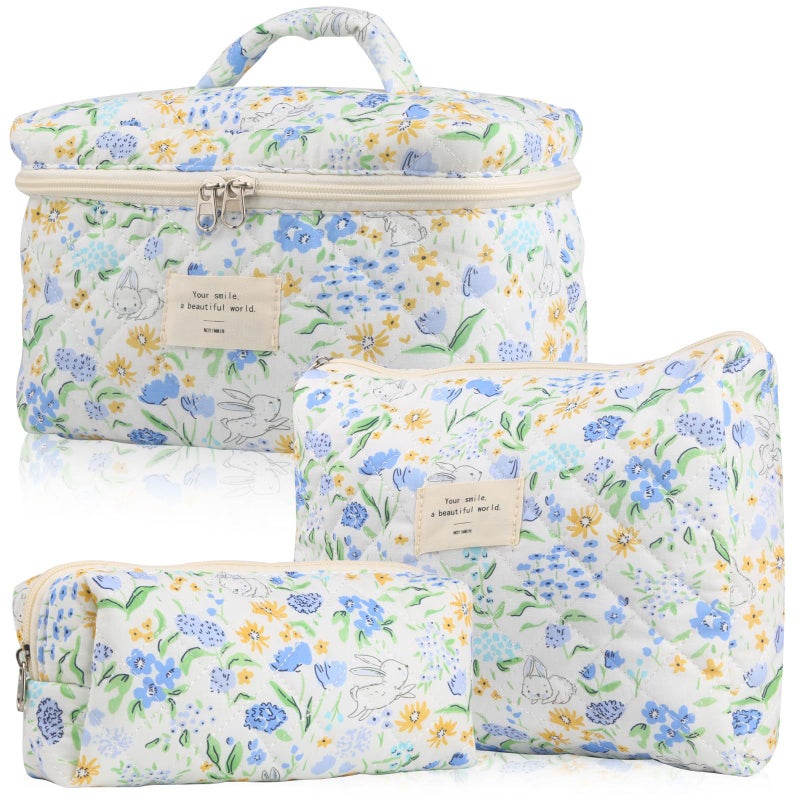 Popular Small Fresh Cute Cotton Cosmetic Bag Niche Portable Wash Storage Bag Floral Ins Cute Box Bag Box - Image 1