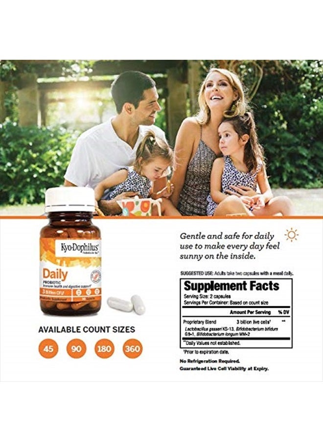 kyolic Kyo-Dophilus Daily Probiotic, Immune and Digestive Support, 180 capsules - Image 4