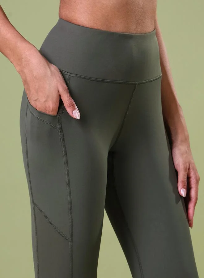 Technosport Technosport Logo Print Exposed Seam Leggings