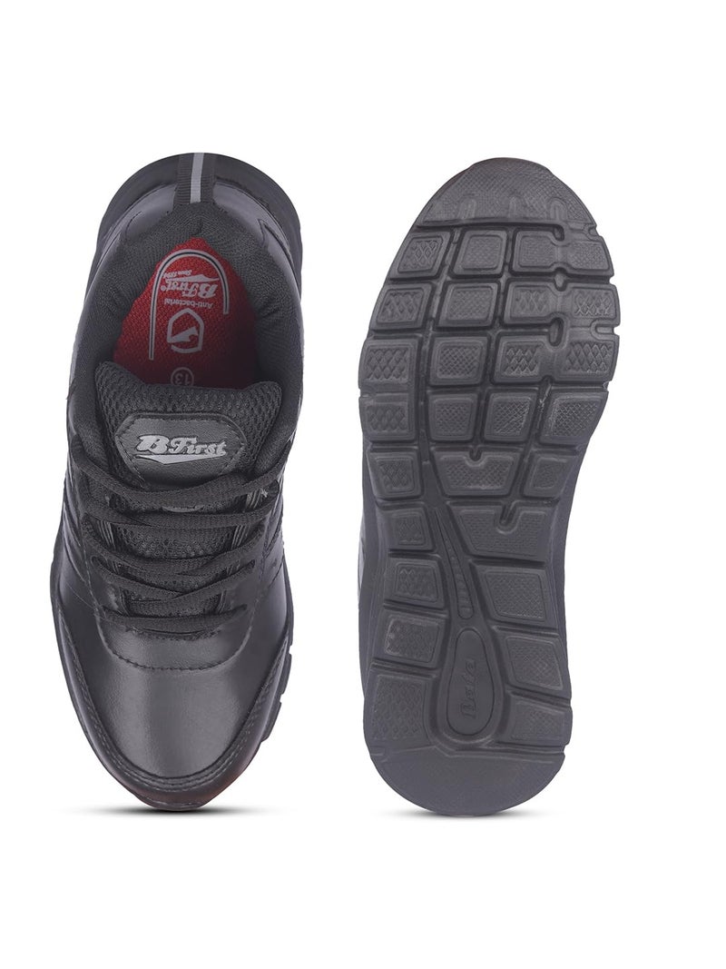 Bata Unisex Lace-up School Shoes - Black (1 UK) (3396949) - Image 5