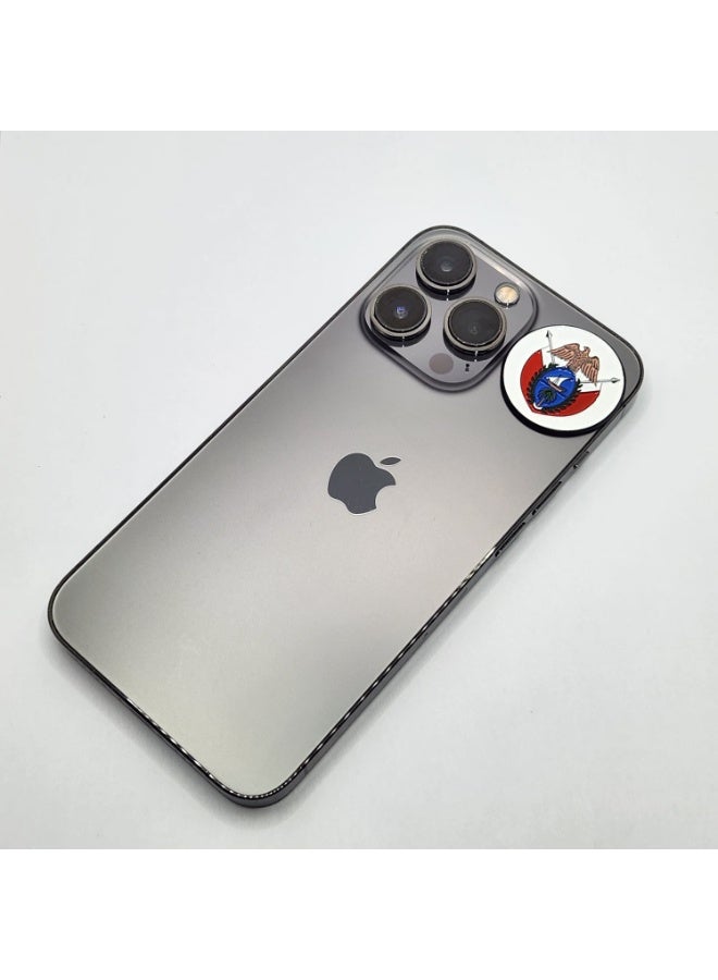 3M Round Metal Emblem Sticker for Mobile Phones, Glossy Finish, Multi-colour, Adhesive Backing - Image 2
