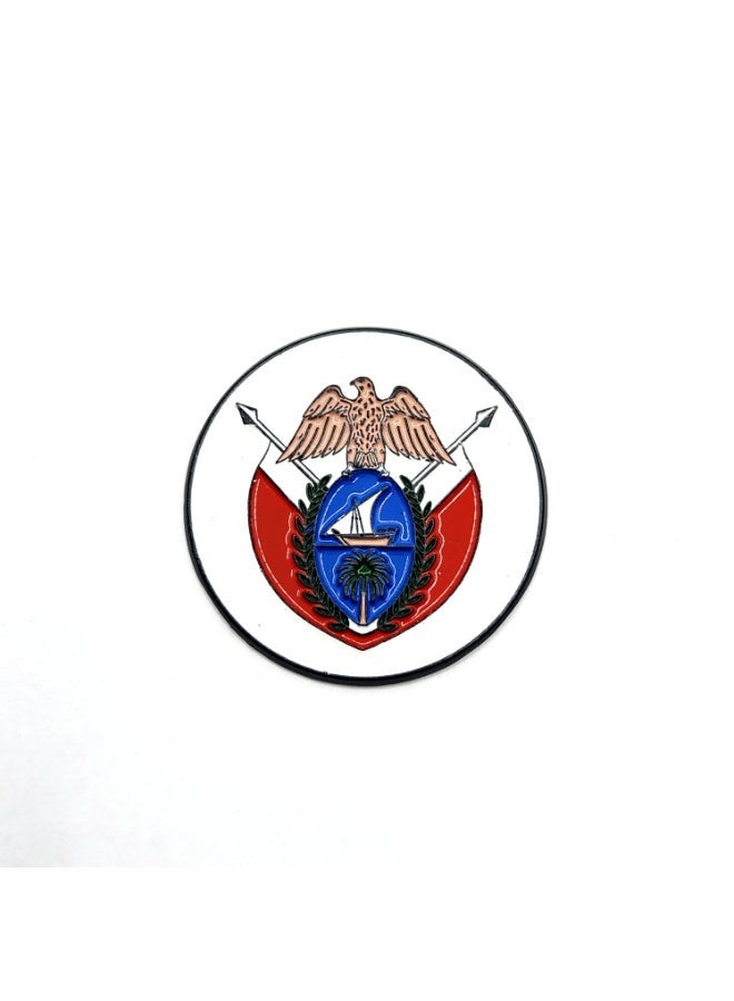 3M Round Metal Emblem Sticker for Mobile Phones, Glossy Finish, Multi-colour, Adhesive Backing - Image 1
