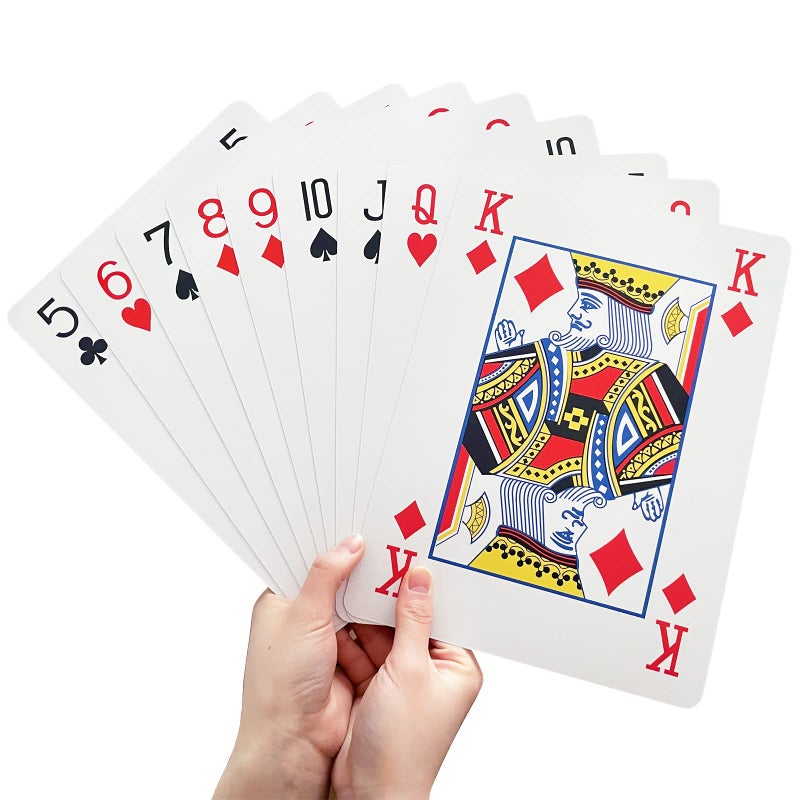 Yuanhe Jumbo Large Playing Cards Giant Deck of Cards Oversized Full Deck Huge Poker for Casino Party Decorations 8x11 inch - Image 3