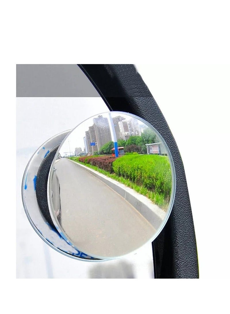 Alayjah Car Blind Spot Mirrors, Pack of 2, Convex Glass for Wide-Angle View, Enhances Safety, Easy to Install, Fits All Vehicles,10700040 - Image 3