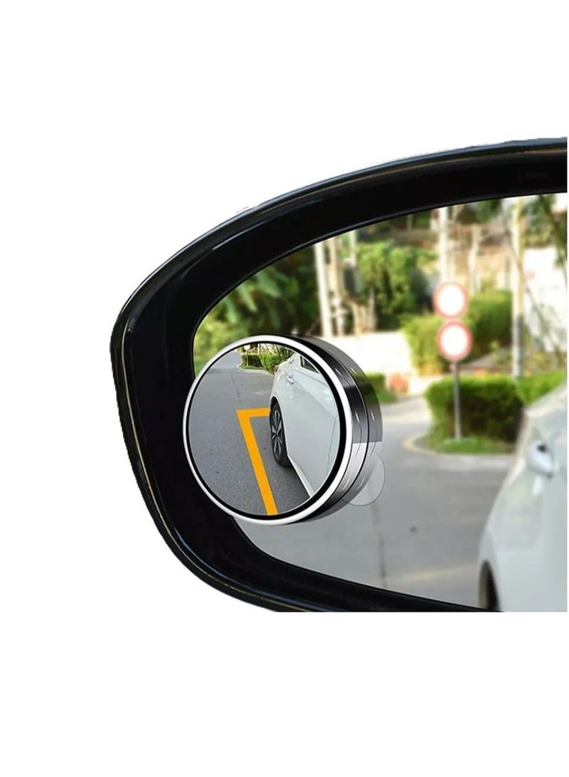 Alayjah Car Blind Spot Mirrors, Pack of 2, Convex Glass for Wide-Angle View, Enhances Safety, Easy to Install, Fits All Vehicles,10700040 - Image 2