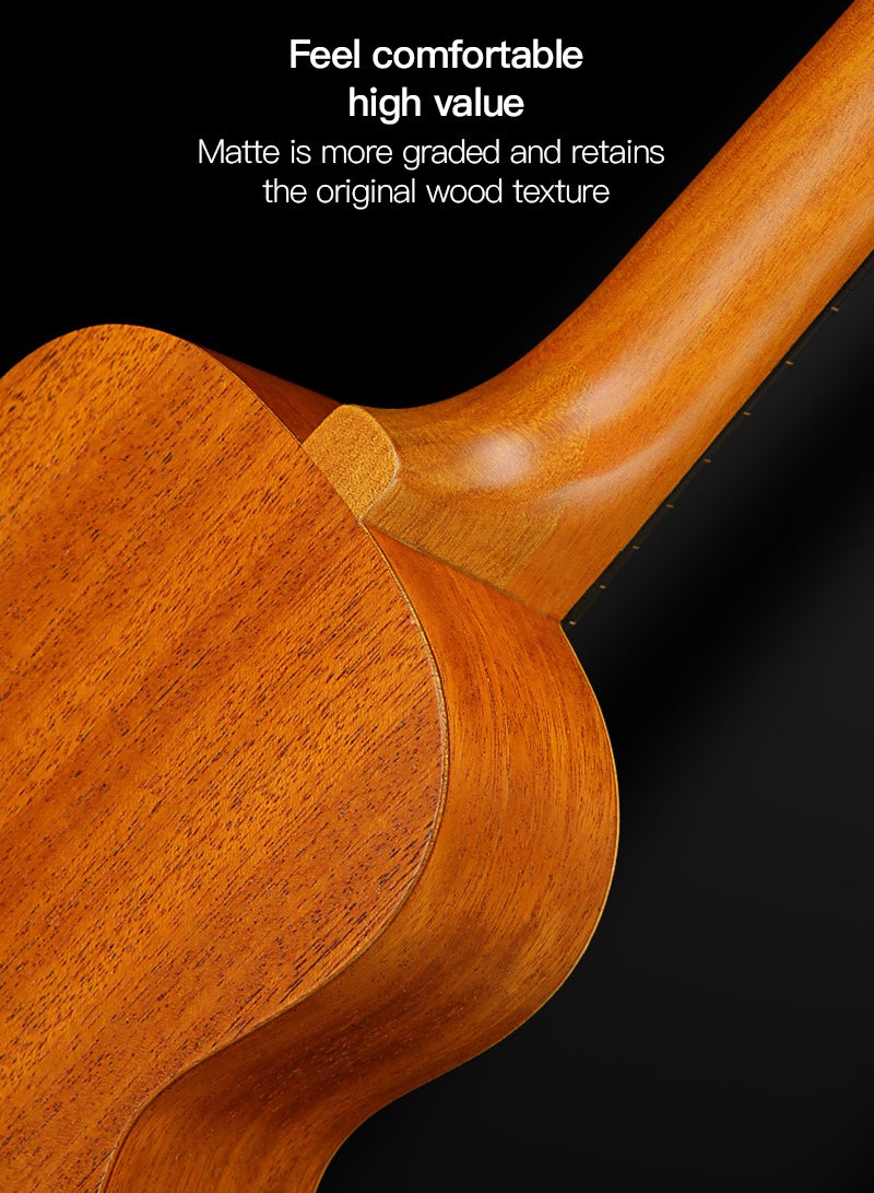 AKLOT Ukulele, AKLOT Concert Ukelele Solid Mahogany 23 inch for Professional Beginners Adults Kit with Free Online Courses and Uke Accessories, AKC23 - Image 5