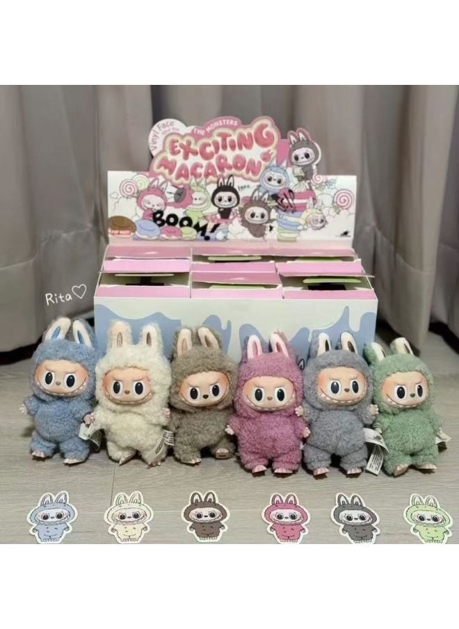null - Labubu Generation Blind Box معكرون لطيف من القطيفة قلادة دمية عصرية ألعاب Bubble Mart-اللون: جيل من Labubu [dou Dou Dou Dou] - Image 1