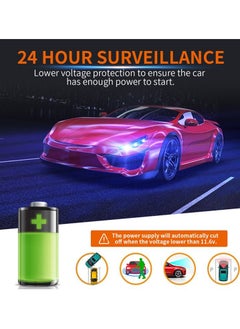 DUNISO Hardwire Kit for Dashcam 11ft MICRO USB Converts 12V-24V to 5V/2.5A, 24 Hours Parking Mode Car Dash Camera Charger Cable kit with Low Voltage Protection, 8 Fuse Holders Tap Cable  - Image 2