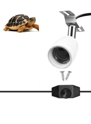 Reptile Heat Lamp Holder with Dimmer Switch, E27 Bulb 400W Rotatable Heat Lamp Socket, Ceramic Bulb Holder for Lizard, Turtle, Tortoise, and Reptile Ceramic Lamps, Bulbs Not Included - pzsku/ZD01B5C90B0962C1D5BF8Z/45/_/1699174012/2f526c35-a73b-4c40-b8f1-dc9d33f6b91f