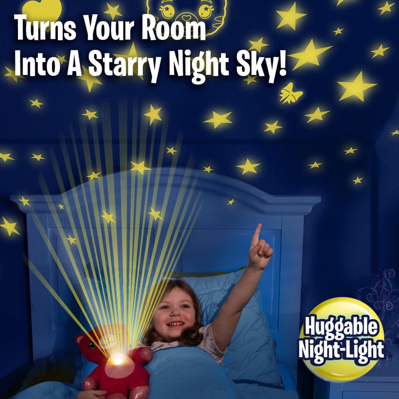 Ontel Star Belly Dream Lites, Stuffed Animal Night Light, 3 years and up, Pretty Pink Kitty - Projects Glowing Stars & Shapes in 6 Gentle Colors, As Seen on TV - Image 3