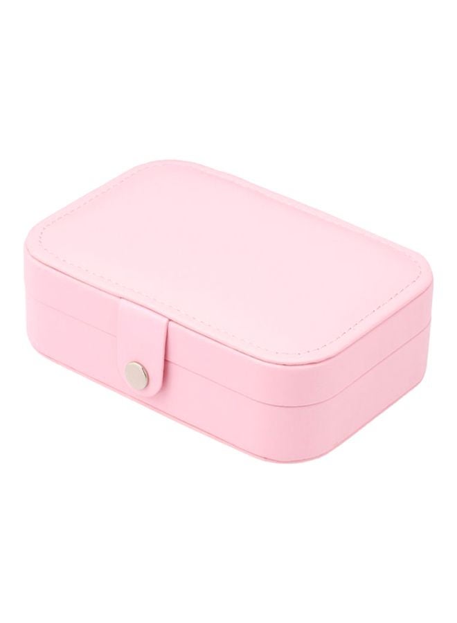 docooler Jewelry Organizer Box With Mirror Pink - Image 1