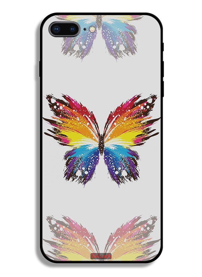 Tolwak - Apple iPhone 7 Plus Protective Case Digital Art Simple Background Minimalism Butterfly - Image 1