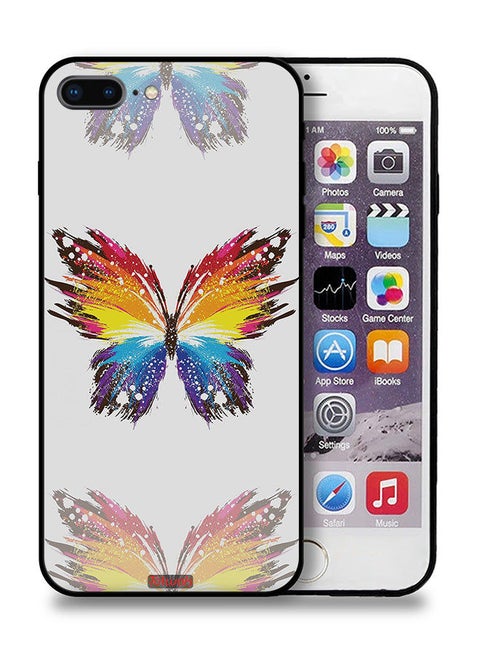Apple iPhone 7 Plus Protective Case Digital Art Simple Background Minimalism Butterfly