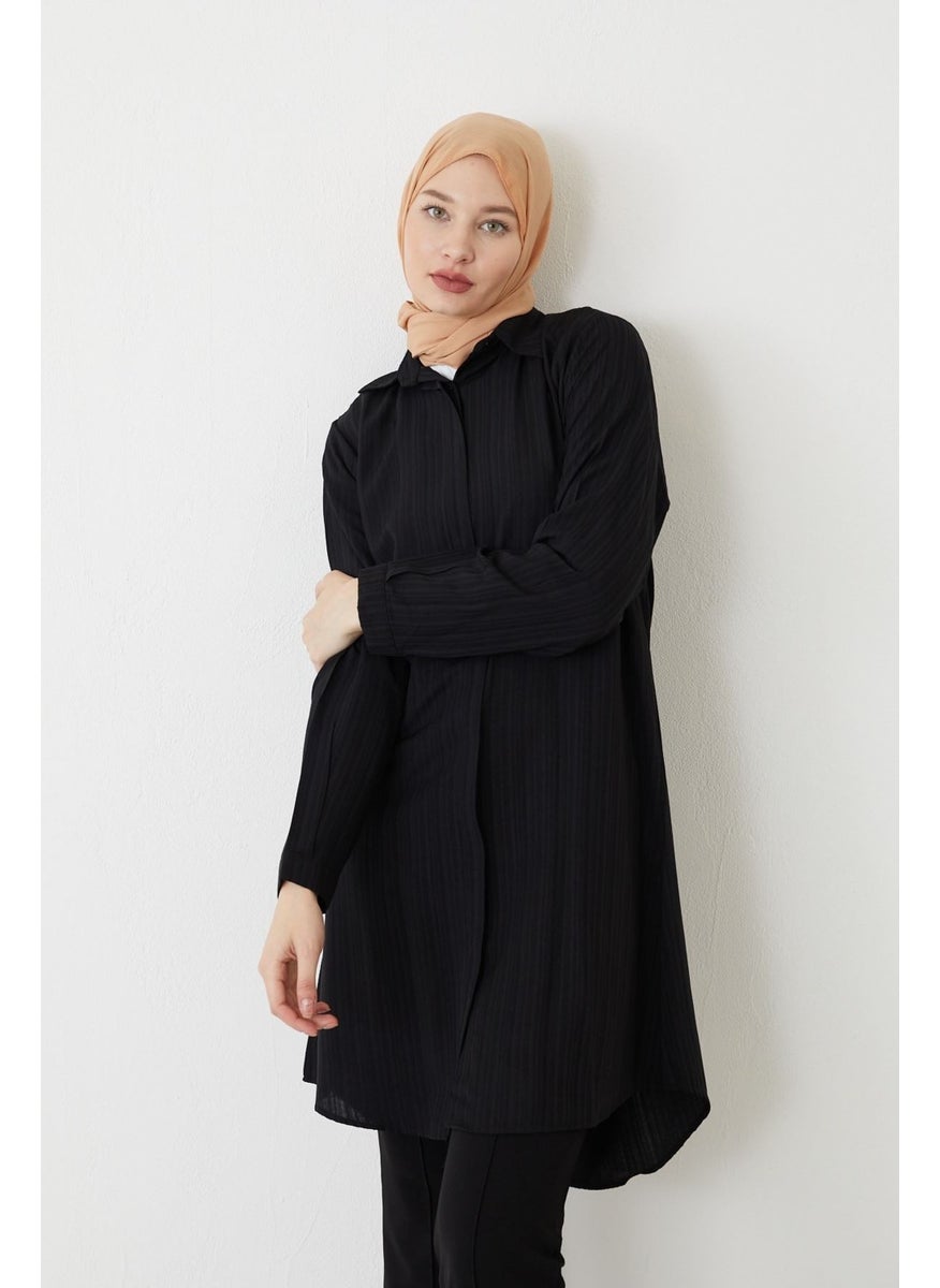 Hidden Placket Long Tunic-Black - pzsku/ZD01BA08F17E0586C773DZ/45/_/1740639303/6618be95-0f14-4ca3-a0e4-f9a26bf5ed7f