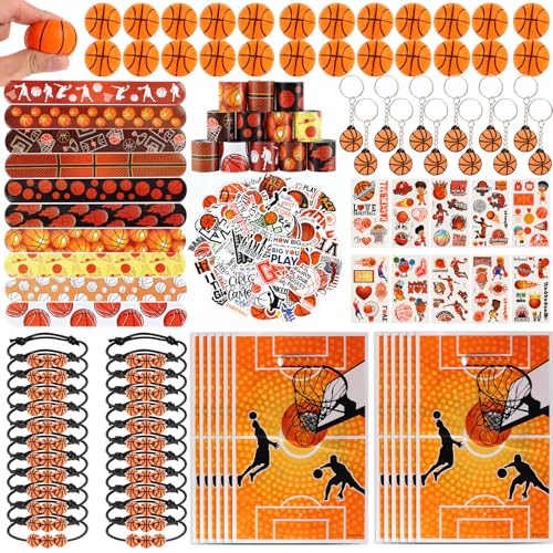 Kolewo4ever 294 Pieces Basketball Party Supplies Set Bulk Sports Goodie Bag Fillers for Sports Party Gifts Bags Basketball - Image 1