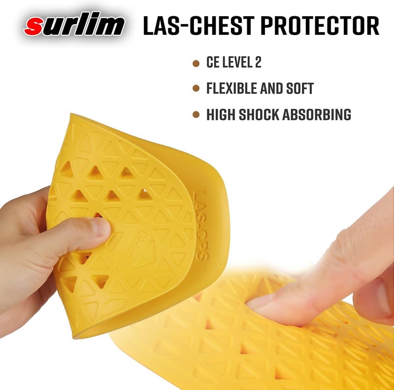 surlim Motorcycle Armor Insert Pads CE Level 2 Motorcycle Protector CE Armor for Motorcycle Jackets Pants (LAS-Chest Women's [CE Level 2]) - Image 4