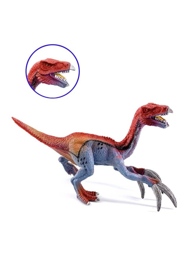 Toy Simulation Dinosaur Toy Tyrannosaurus Rex Tyrannosaurus Monster Dragon King Dragon Brachiosaurus Boy Birthday Gift-Color:M5022B Blue Small Sickle Dragon (66.4G) - Image 1