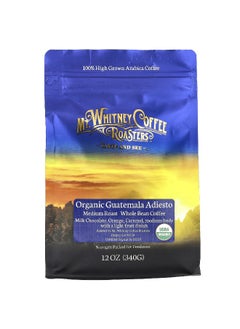MT. WHITNEY COFFEE ROASTERS Mt. Whitney Coffee Roasters, Organic Guatemala Adiesto, Whole Bean Coffee, Medium Roast, 12 oz (340 g)  - Image 1
