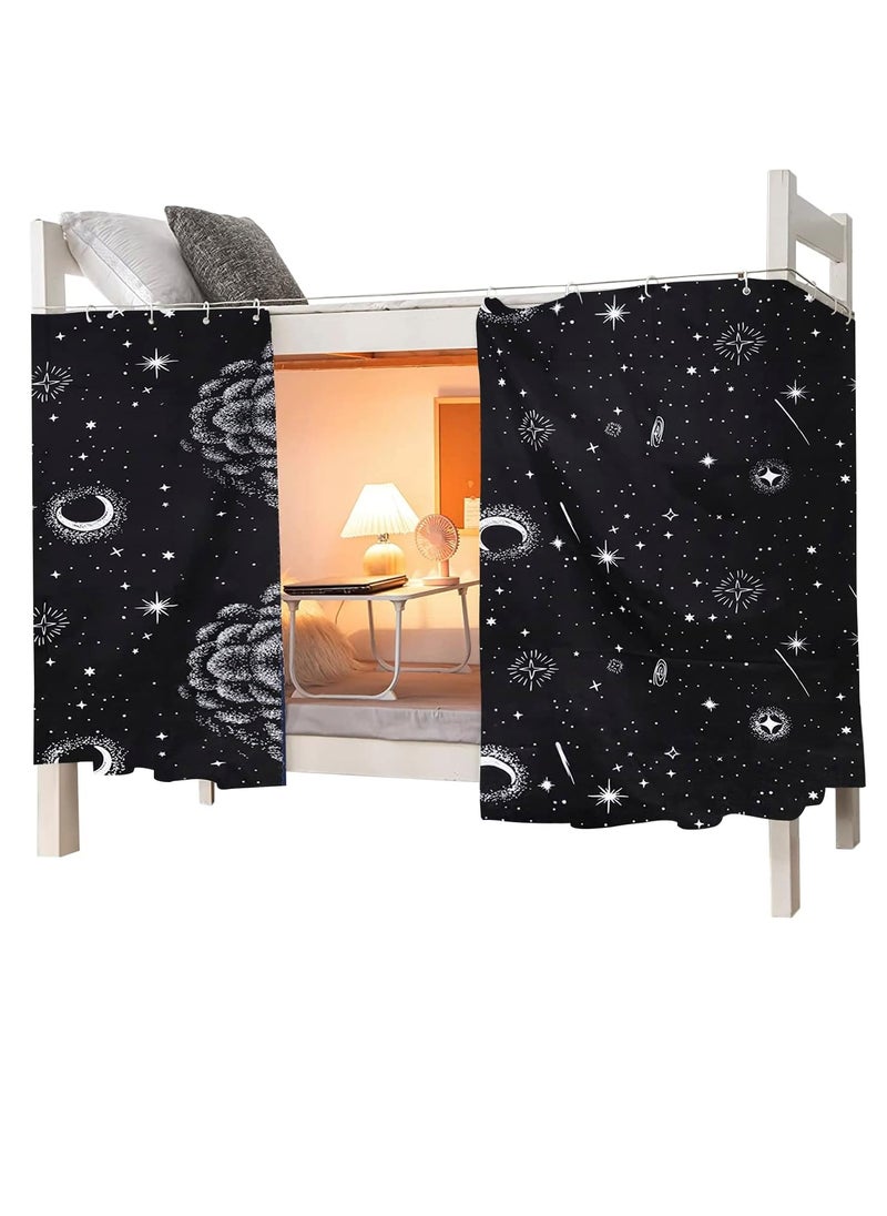 MioCloth MioCloth Bunk Bed Curtains Dormitory Room Lightproof Decorative Roomate Privacy Cover Canopy Photo Background Decor Backdrop Blackout Curtain Stars  - Image 3