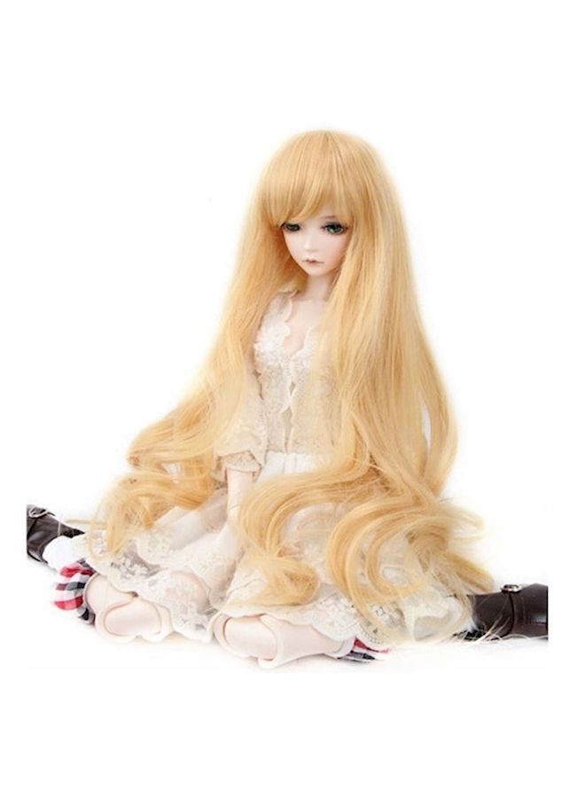 NIBEMINENT Long Curly Wig For Ball Joint Doll
