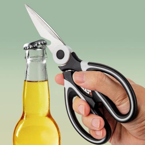 Vruta Multipurpose Versatile Scissors for Kitchen Stainless Steel Kitchen Scissors for Vegetables, Cucumbers, Peppers, Garlic, Herbs, & Bottle Opener Food Scissors Vegetables Scissor (Ultra Sharp) - Image 4
