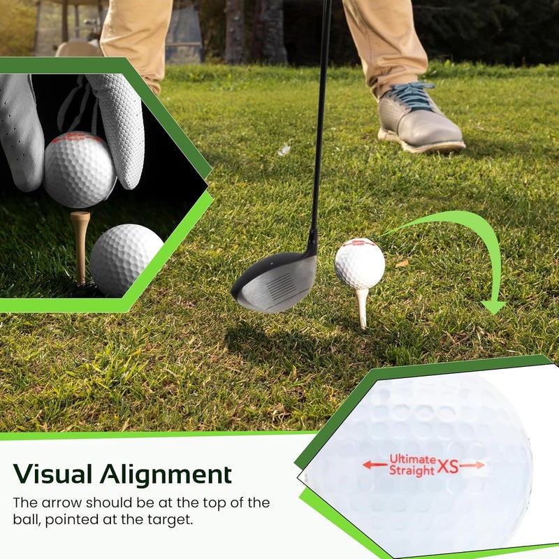 Polara Ultimate Straight XS Self-Correcting Golf Balls - 12 Pack - Image 5