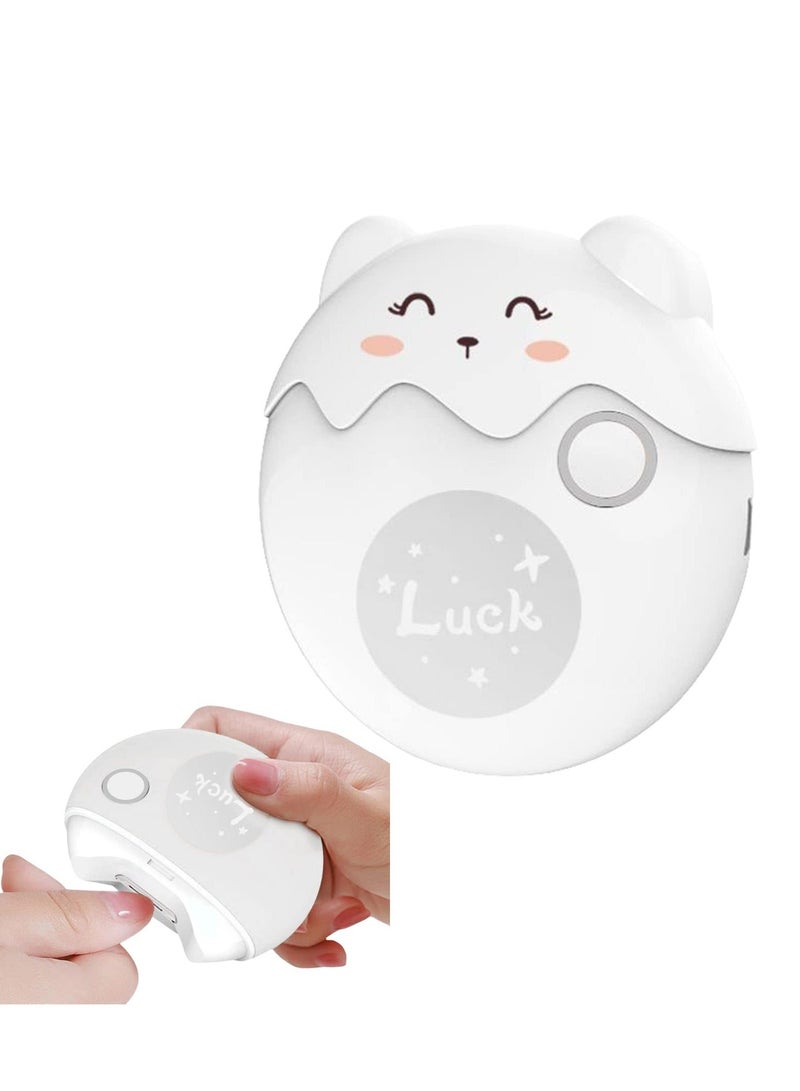 Y&D Electric Automatic Nail Clipper with Light & 2 Speeds,Fingernail Cutter and File in 1 Design, Scraps Storage,USB Rechargeable Safety Fingernail Trimmer for Baby, Kids, Seniors Adult - Image 1