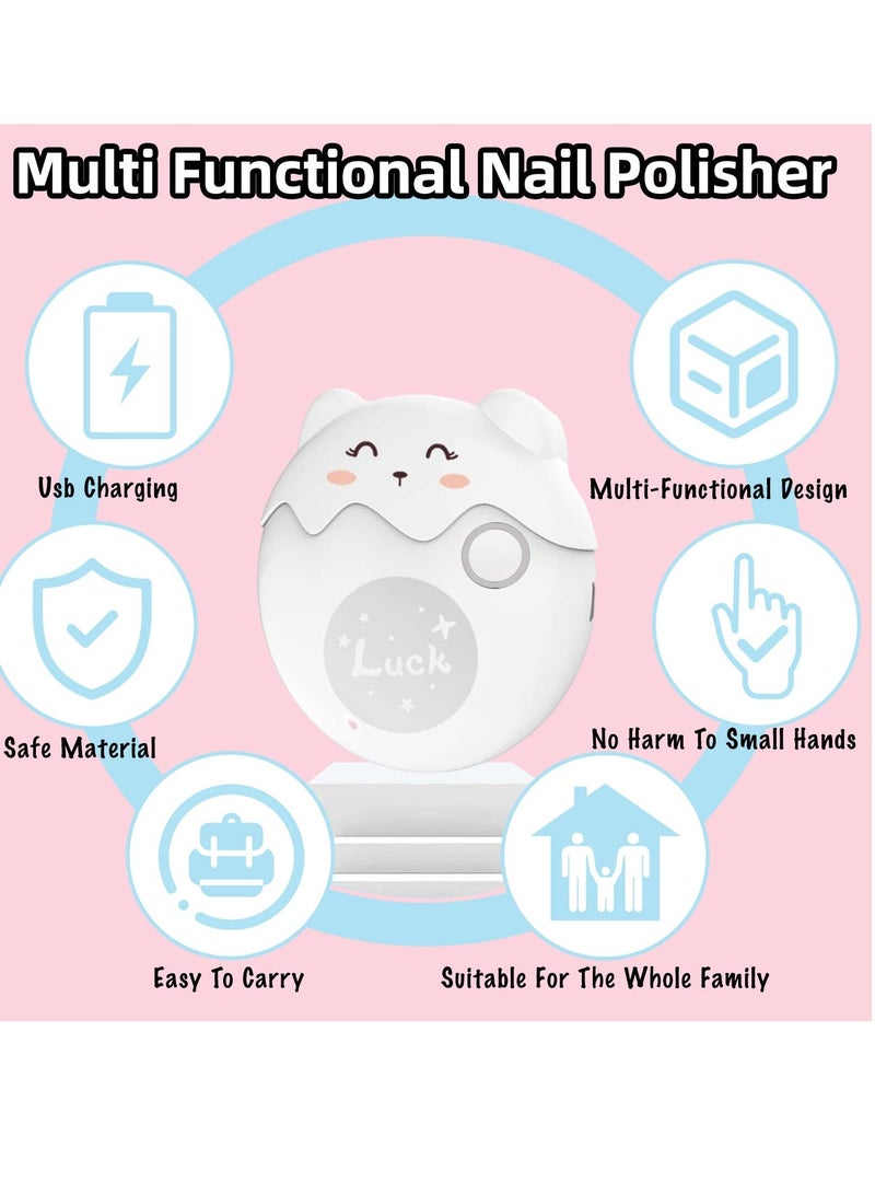 Y&D Electric Automatic Nail Clipper with Light & 2 Speeds,Fingernail Cutter and File in 1 Design, Scraps Storage,USB Rechargeable Safety Fingernail Trimmer for Baby, Kids, Seniors Adult - Image 4