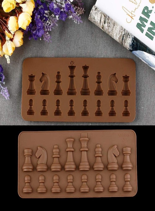 AYNEFY Silicone Chocolate,International Chess Piece Shapes Chocolate Cake Jelly Ice Fondant Baking for DIY Candy Cake Topper Decoration - Image 3