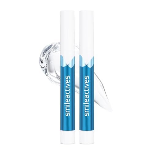 Smileactives Teeth Whitening Pen for White Smile Fast Tooth Whitener and Stain Remover with Precision Brush Tip Dental Quality Whitening Gel Travel Pen Easy to Use Vanilla Mint Flavor 2 Pack - Image 1
